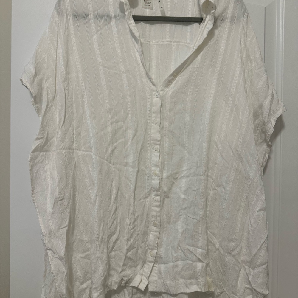 Lulu's Cream Button-Down Shirt
